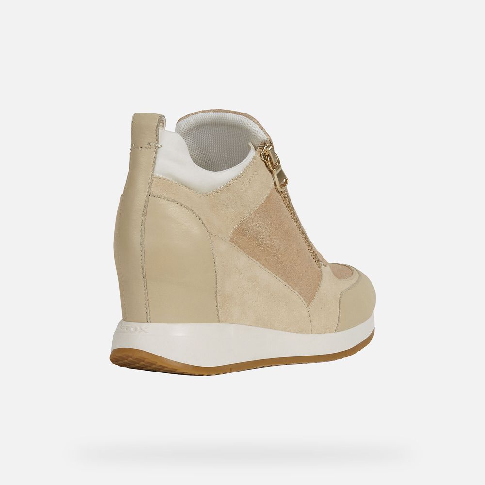 Geox Sneakers Beige Nydame - Geox Womens Shoes - BCWXRY578